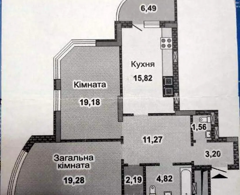 2-комн., 82.51 кв. м., Дарницкий