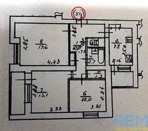 3-комн., 68 кв. м., Антоновича (Горького Ул.), Новое Строение, Киев, Голосеевский