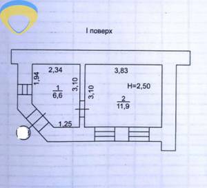 Дом, Центр, 1-комн., 24.17 кв. м., Канатная, Одесса, Приморский